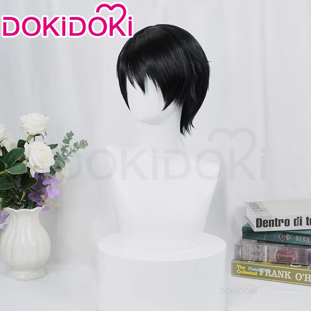 【Ready For Ship】DokiDoki Anime Cosplay Wig Short Straight Black Hair - Image 2