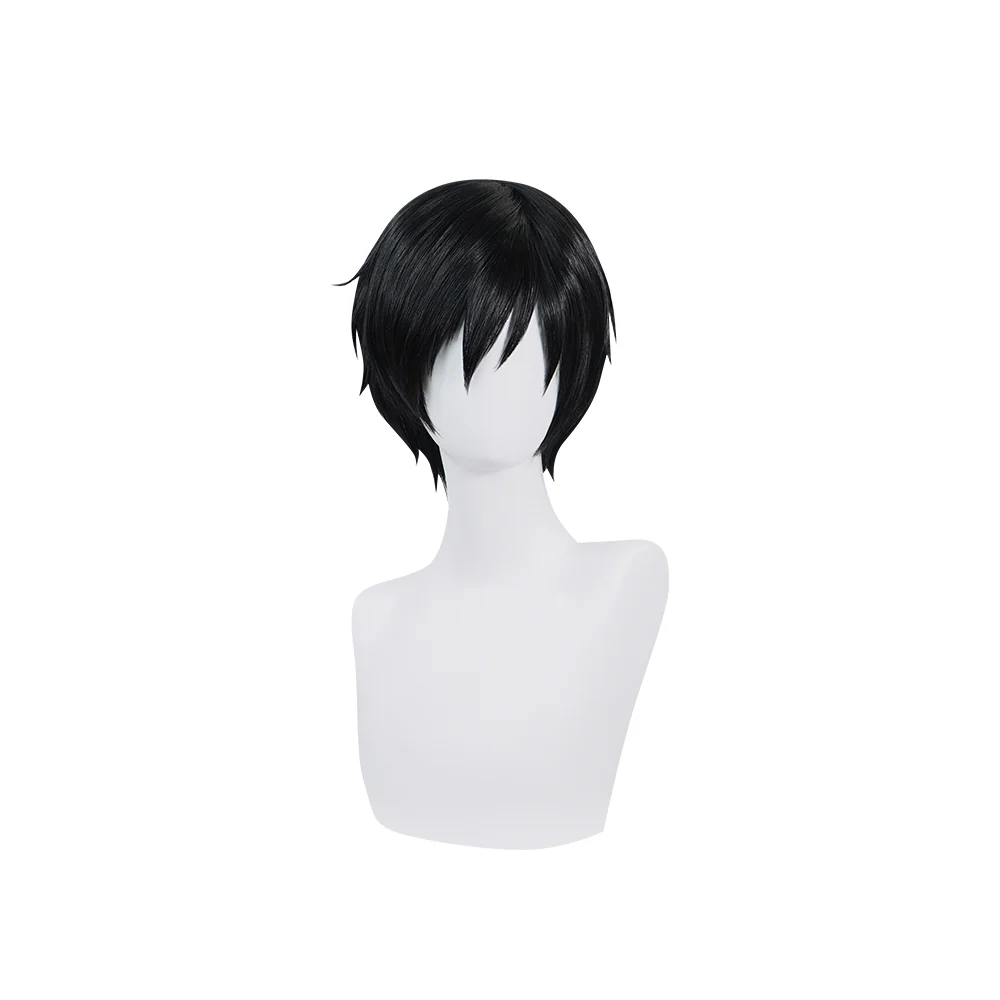 【Ready For Ship】DokiDoki Anime Cosplay Wig Short Straight Black Hair - Image 5
