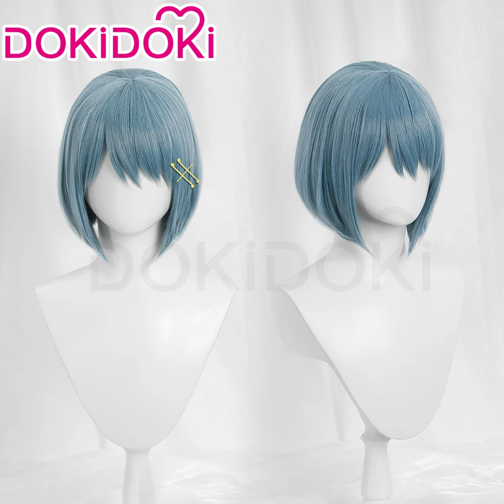【Wig Ready For Ship】DokiDoki Anime Cosplay Wig Short Straight Blue Hair