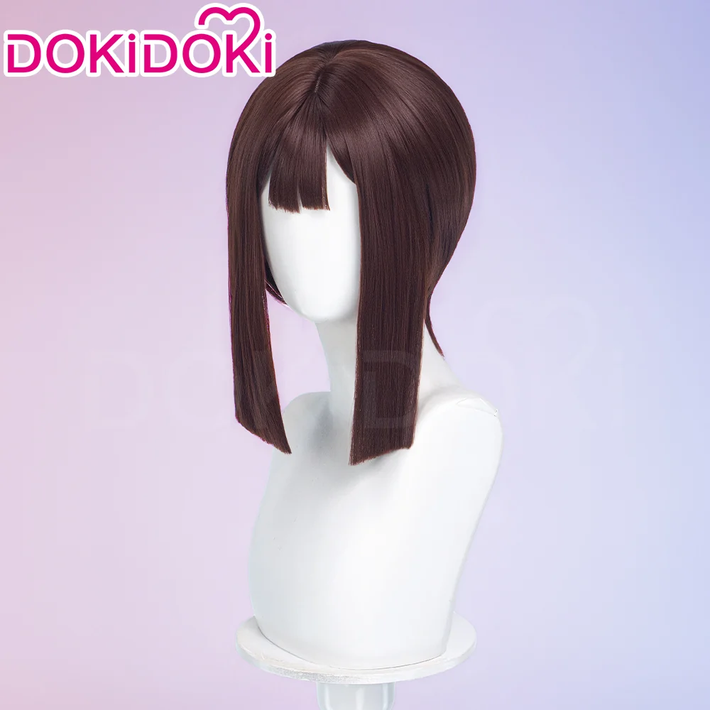 DokiDoki Anime Cosplay Wig Short Straight Brown Hair Circus - Image 4
