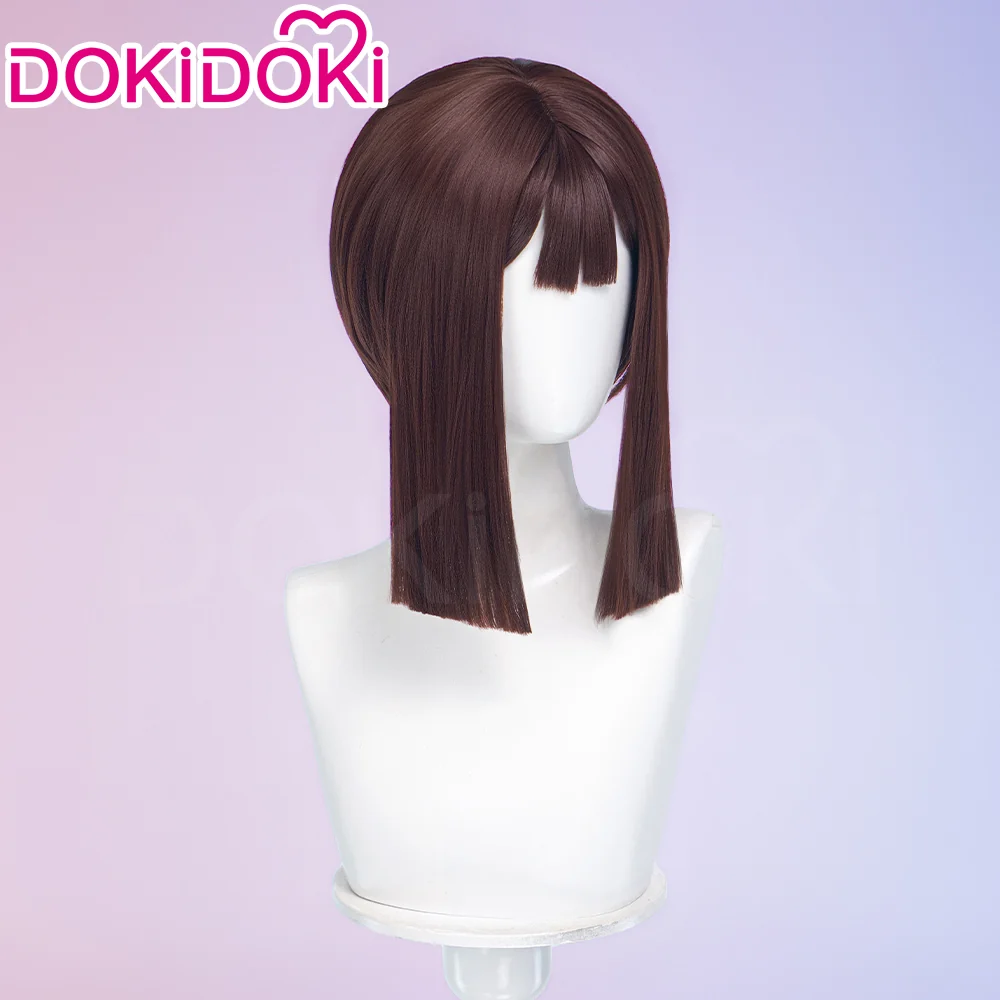 DokiDoki Anime Cosplay Wig Short Straight Brown Hair Circus - Image 5