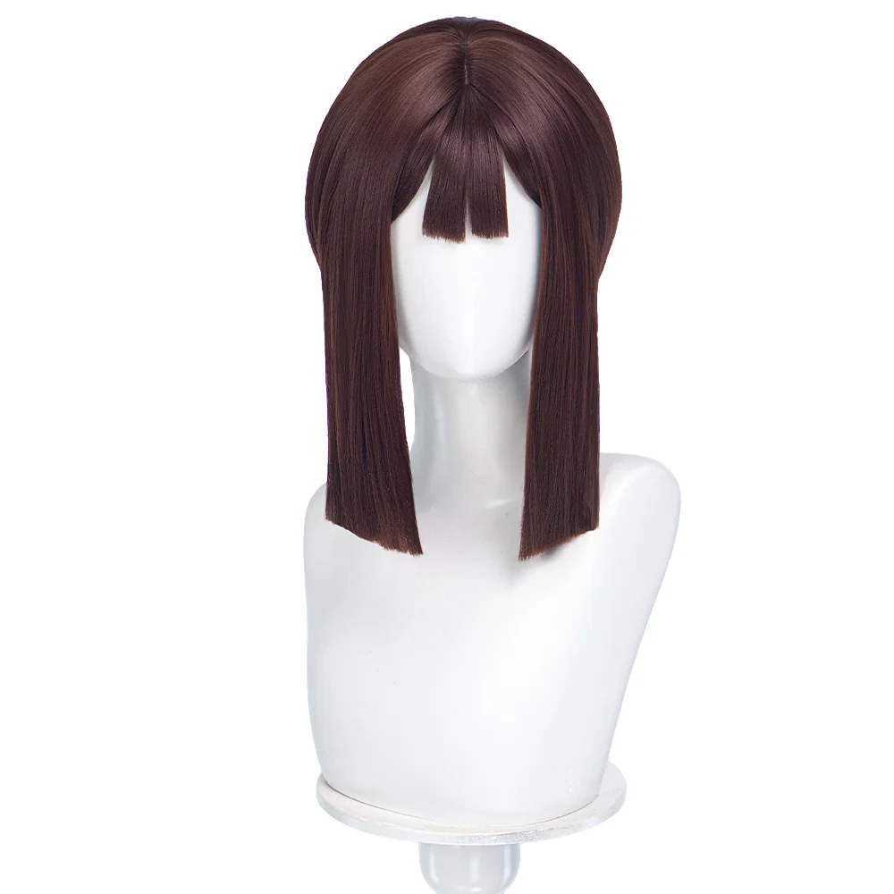 DokiDoki Anime Cosplay Wig Short Straight Brown Hair Circus - Image 7