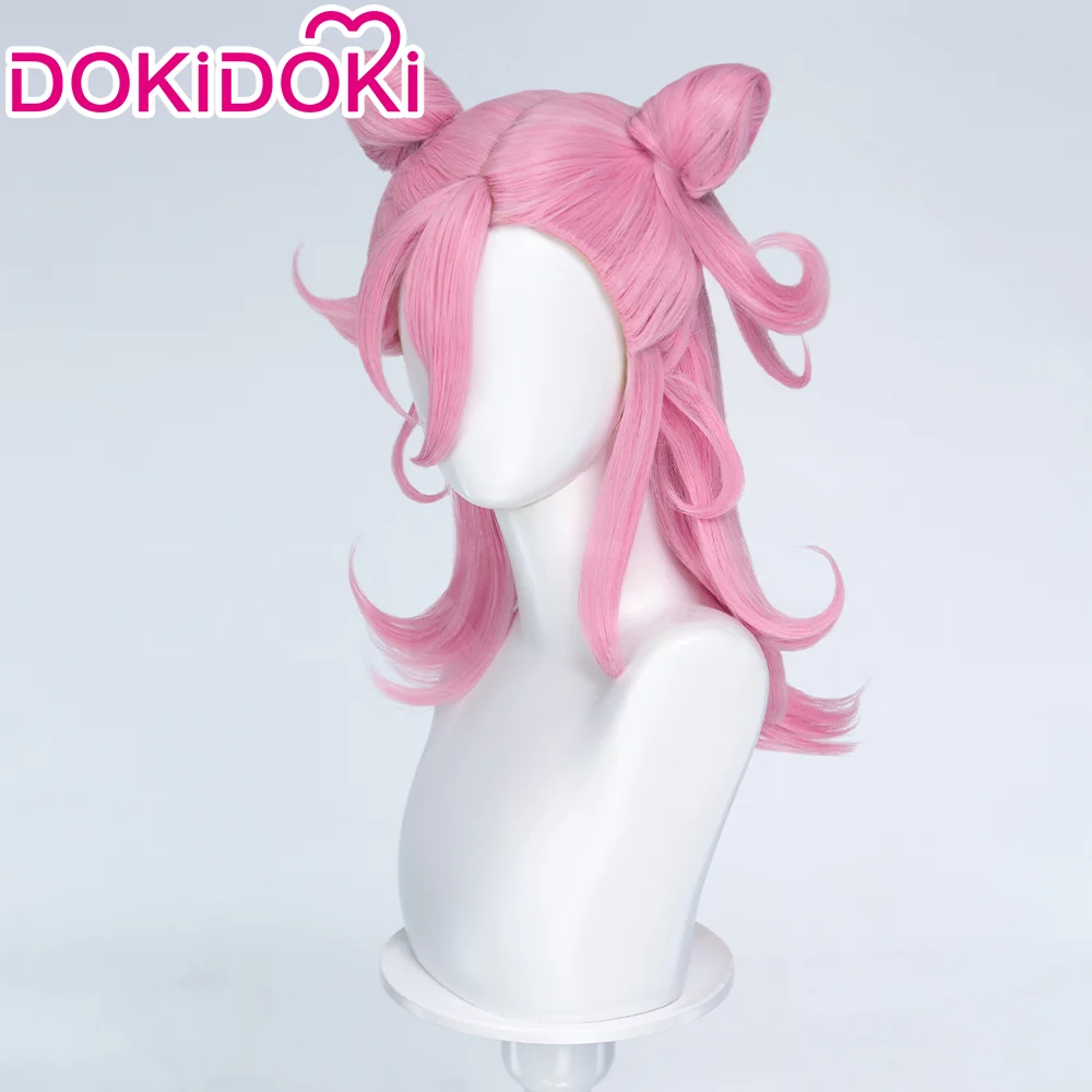 DokiDoki Anime Cosplay Wig Long Straight Pink Hair Pre Braided Flipped Ends HEROINESSS - Image 2