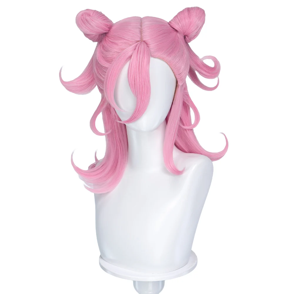 DokiDoki Anime Cosplay Wig Long Straight Pink Hair Pre Braided Flipped Ends HEROINESSS - Image 5
