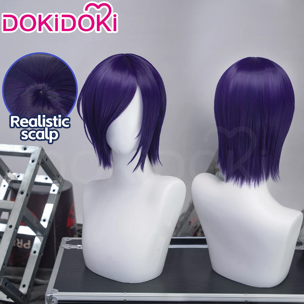 【Ready For Ship】DokiDoki Anime Cosplay Wig Short Straight Purple Hair