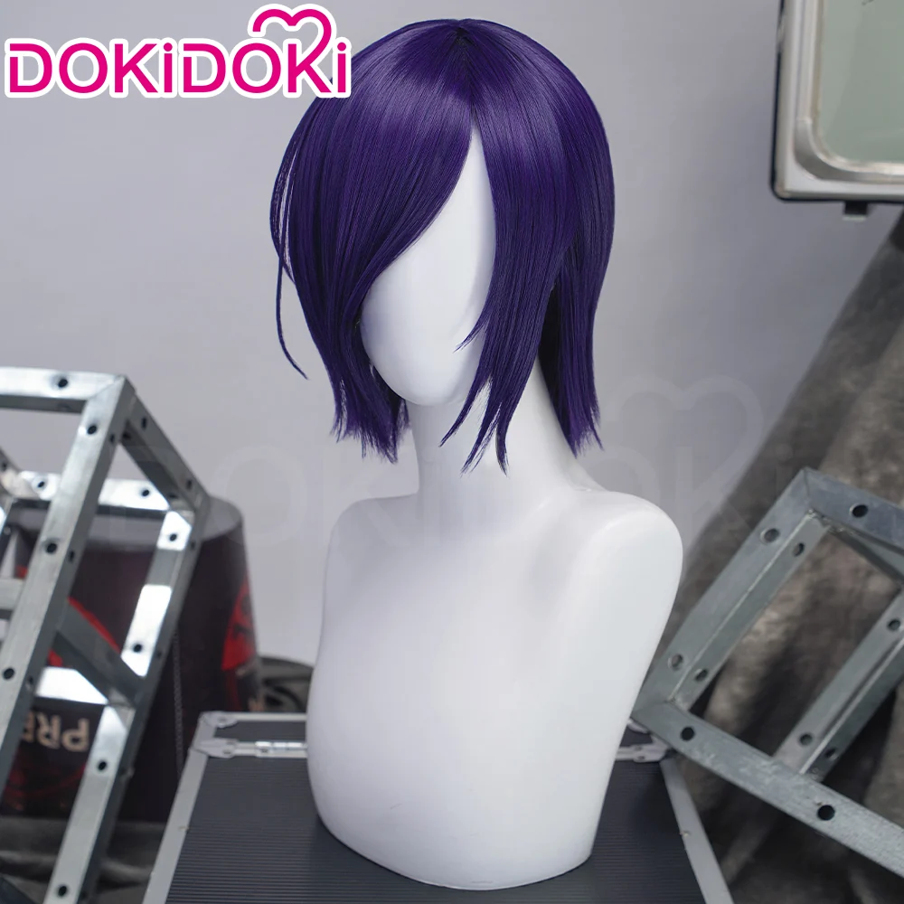【Ready For Ship】DokiDoki Anime Cosplay Wig Short Straight Purple Hair - Image 2
