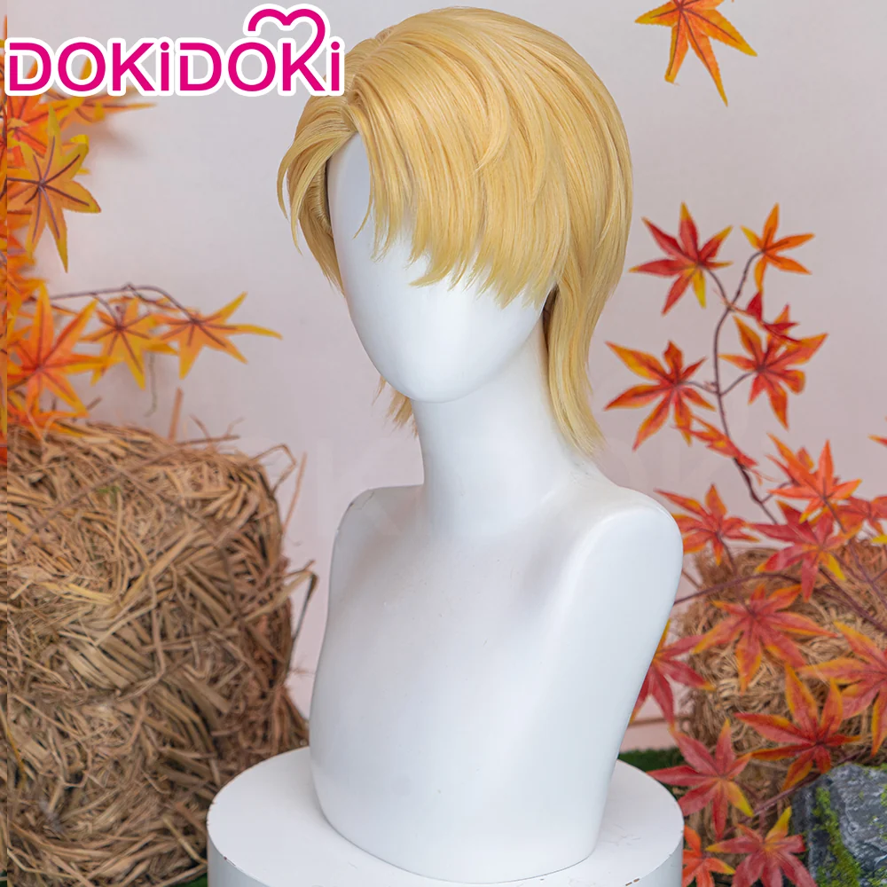 【Ready For Ship】DokiDoki Anime Agents of the Four Seasons: Dance of Spring Cosplay Rindou Azami Wig Short Yellow Hair - Image 3