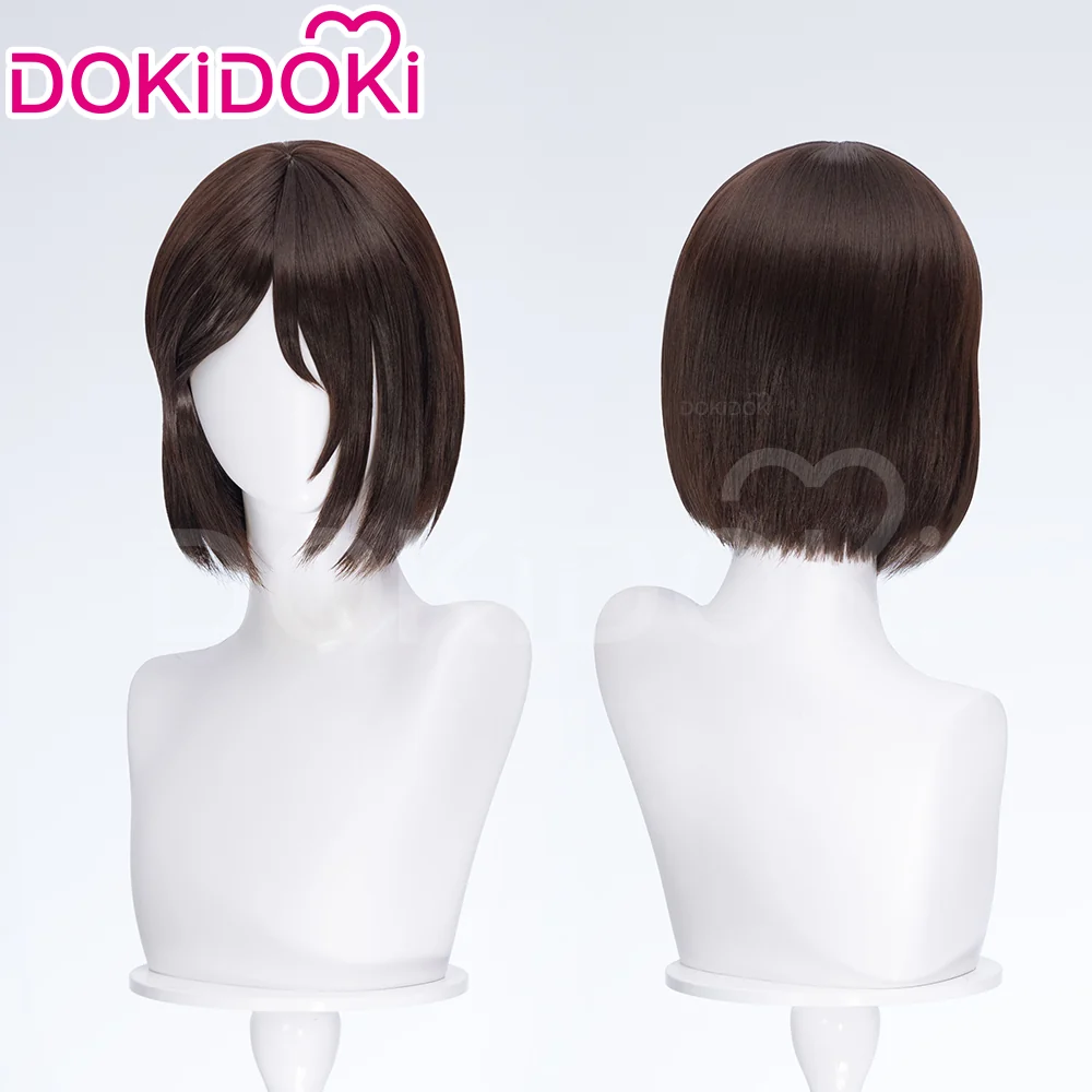 【Ready For Ship】DokiDoki Anime Cosplay Women Sister Wig Short Straight Brown Platinum Blonde Hair - Image 2