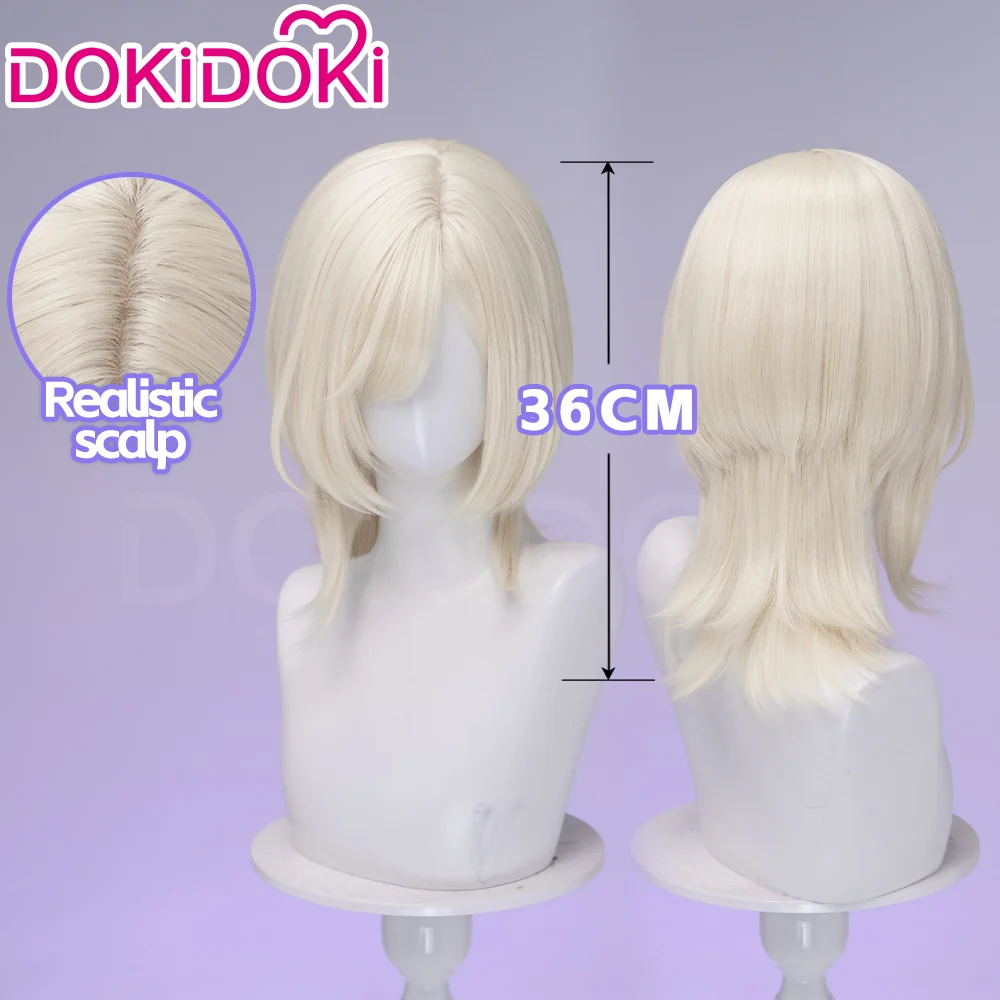 【Ready For Ship】DokiDoki Anime Cosplay Women Sister Wig Short Straight Brown Platinum Blonde Hair - Image 6