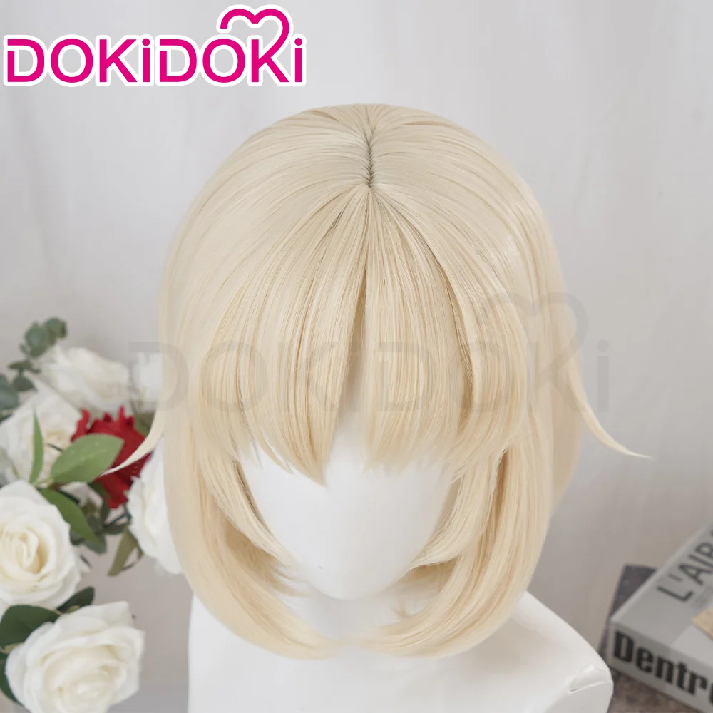 【Ready For Ship】DokiDoki Anime Delicious in Dungeon Cosplay Falin Wig Short Off-White/ Grey Wig Dungeon Meshi - Image 5