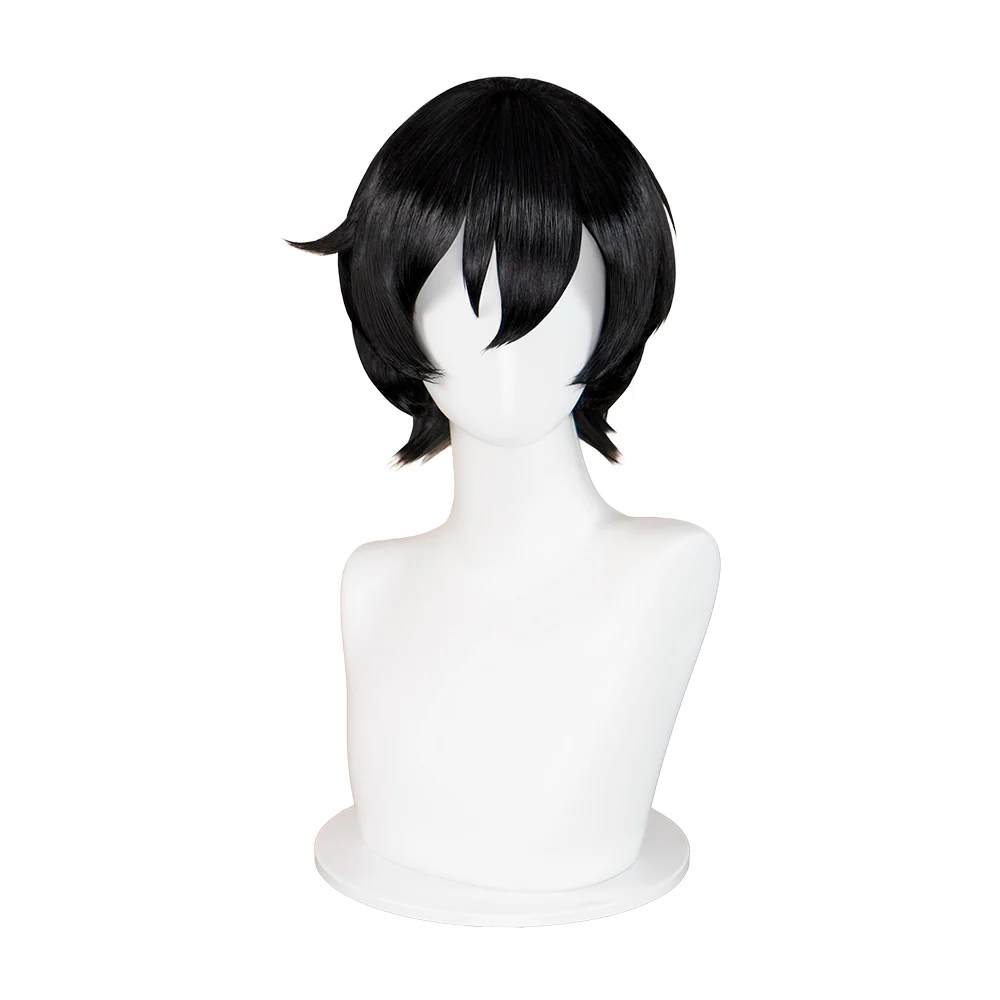 【Ear & Tail Ready For Ship】DokiDoki Anime Delicious in Dungeon Cosplay Izutsumi Wig / Ears / Tail Short Straight Black Wig Dungeon Meshi - Image 6