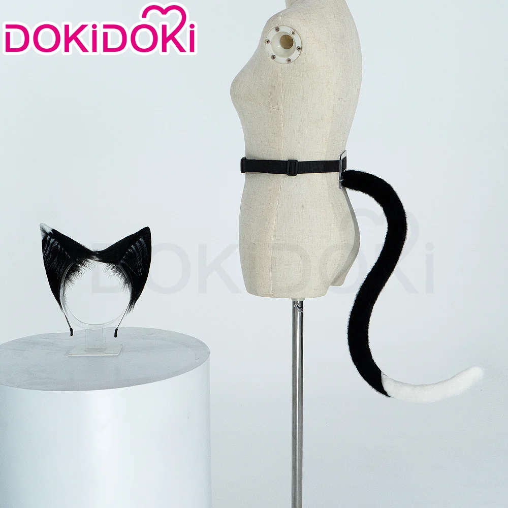 【Ear & Tail Ready For Ship】DokiDoki Anime Delicious in Dungeon Cosplay Izutsumi Wig / Ears / Tail Short Straight Black Wig Dungeon Meshi - Image 7