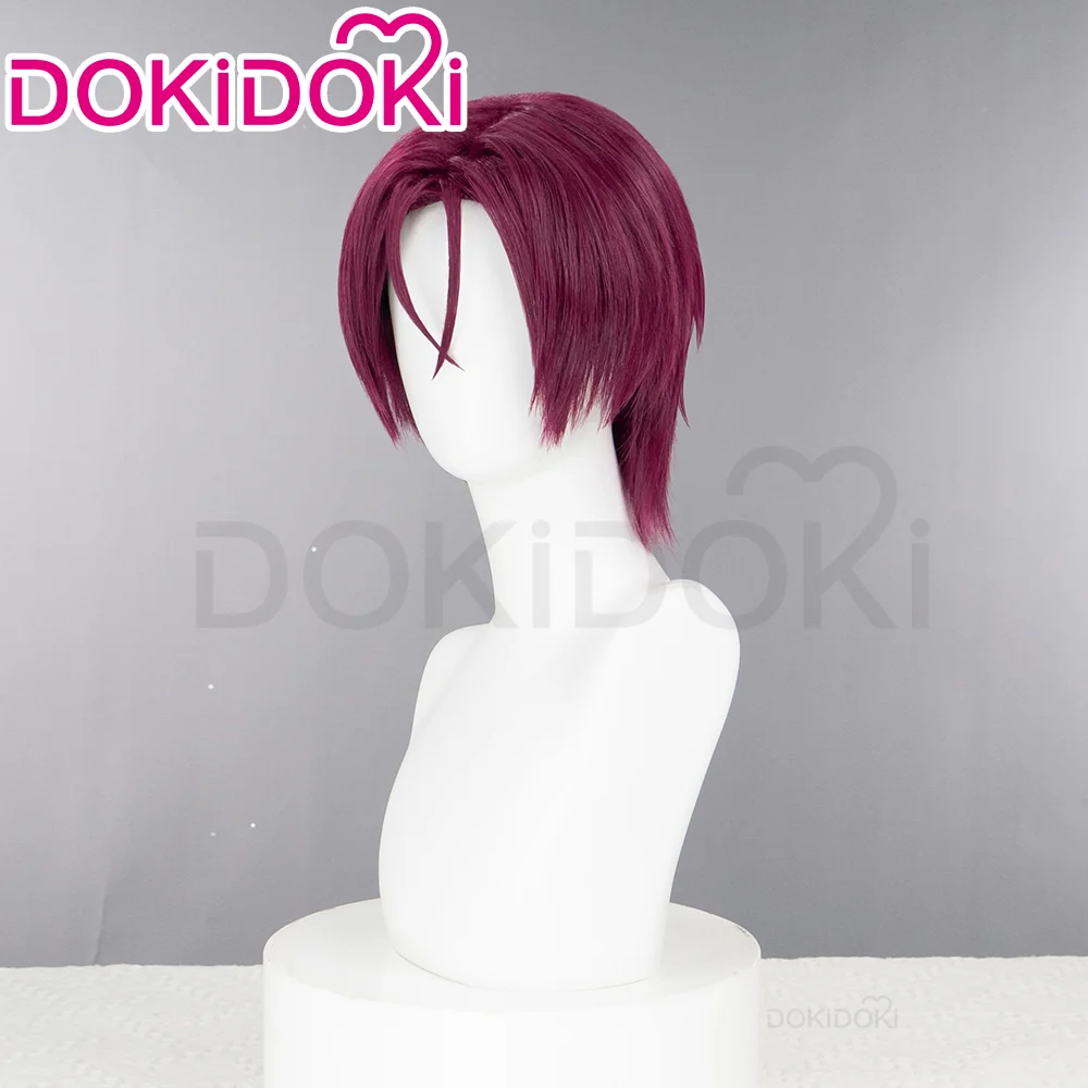 【Ready For Ship】DokiDoki Anime Free! Cosplay Matsuoka Rin Wig Short Straight Red Hair - Image 3