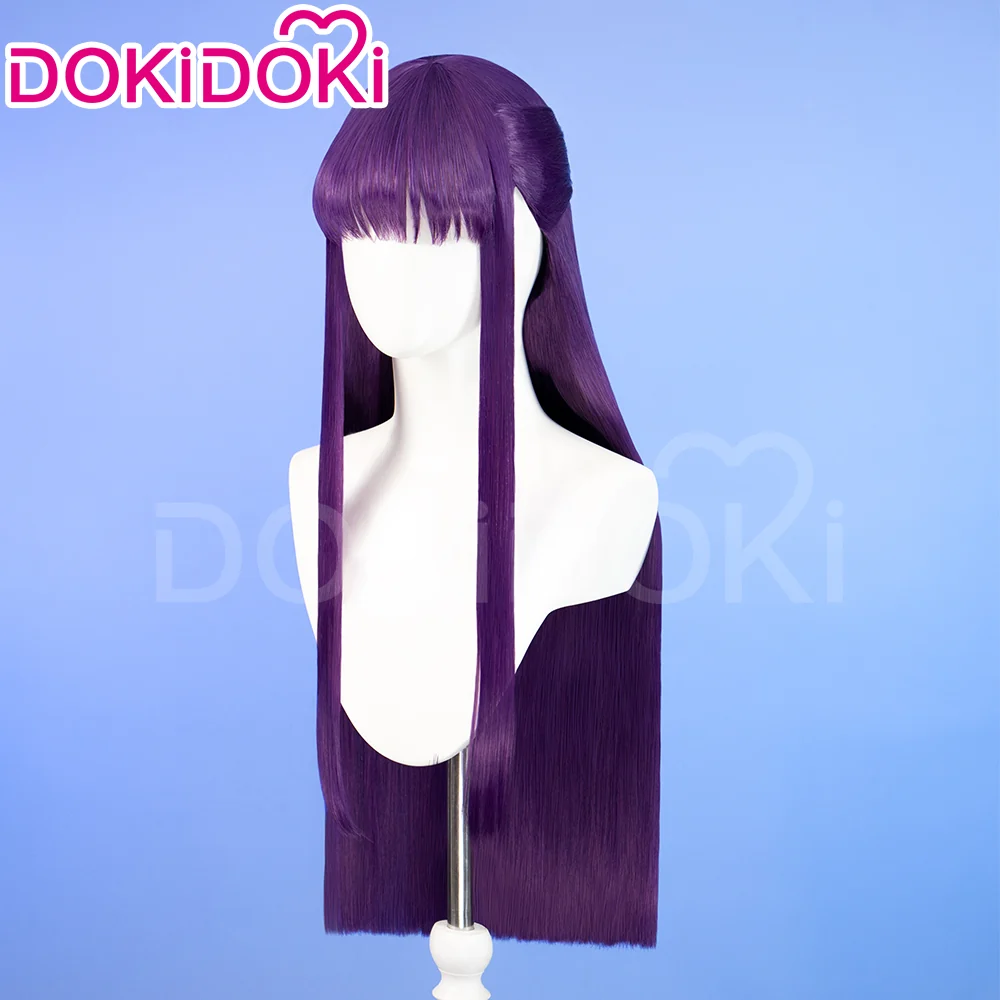 【Partially Ready For Ship】DokiDoki Anime Cosplay Wig / Accessory / Bracelets Long Purple Straight Hair - Image 3