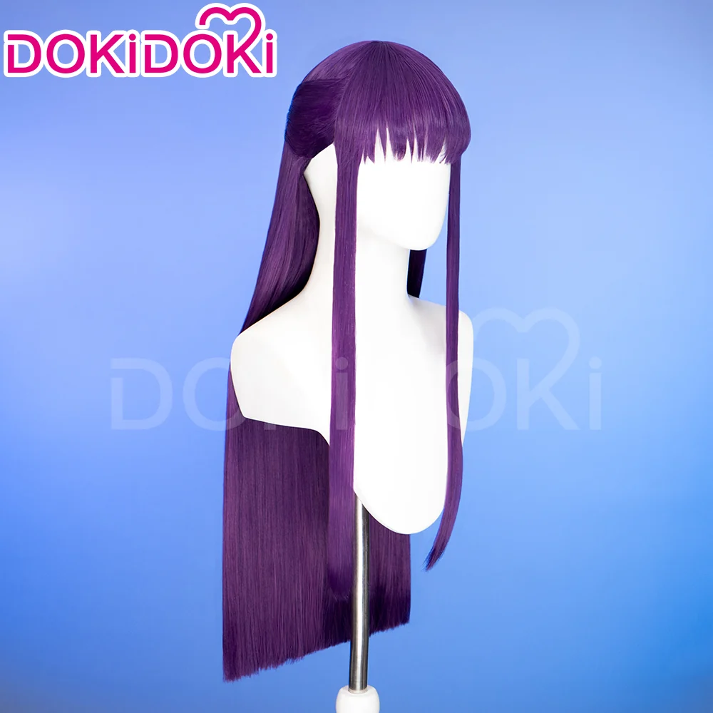 【Partially Ready For Ship】DokiDoki Anime Cosplay Wig / Accessory / Bracelets Long Purple Straight Hair - Image 4