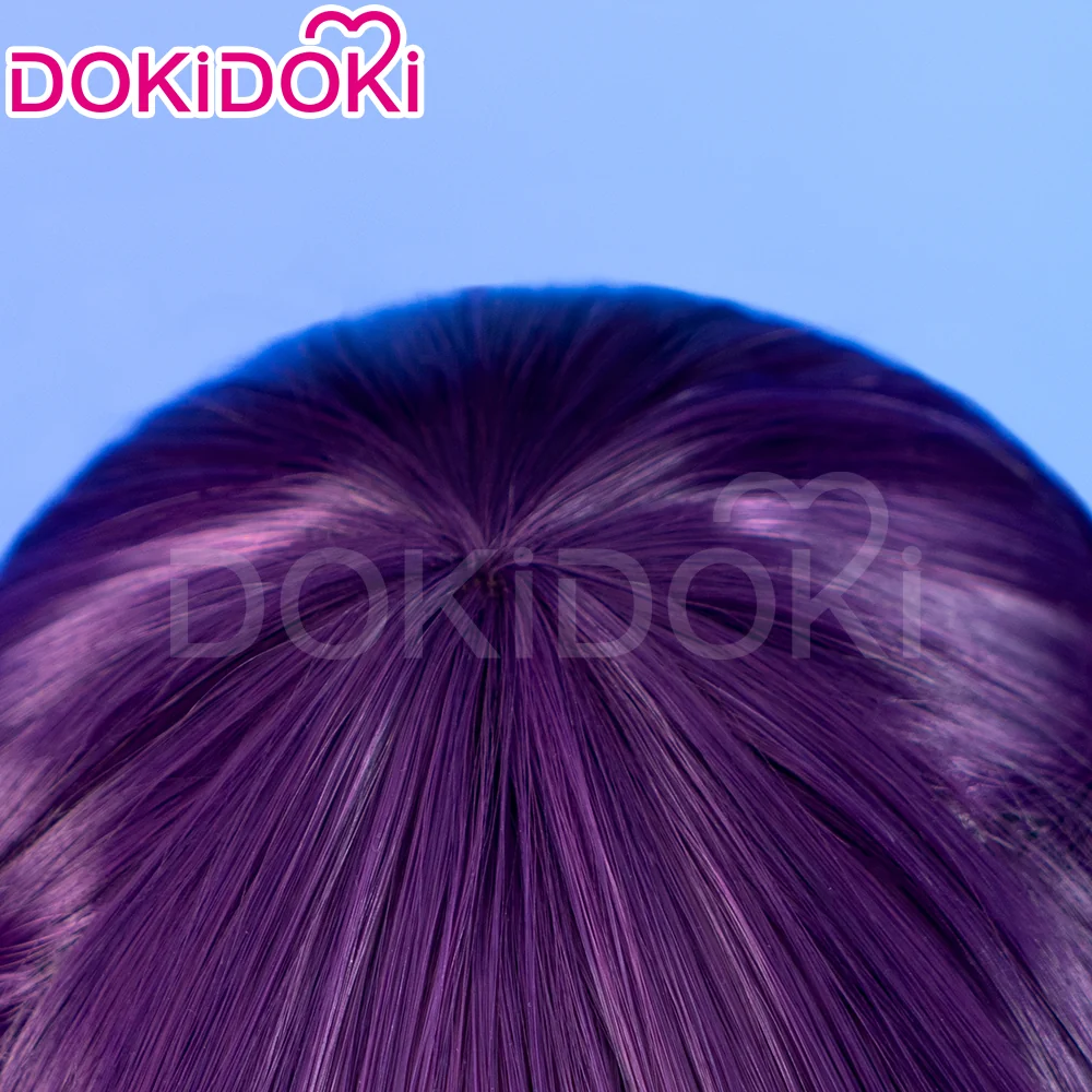 【Partially Ready For Ship】DokiDoki Anime Cosplay Wig / Accessory / Bracelets Long Purple Straight Hair - Image 5