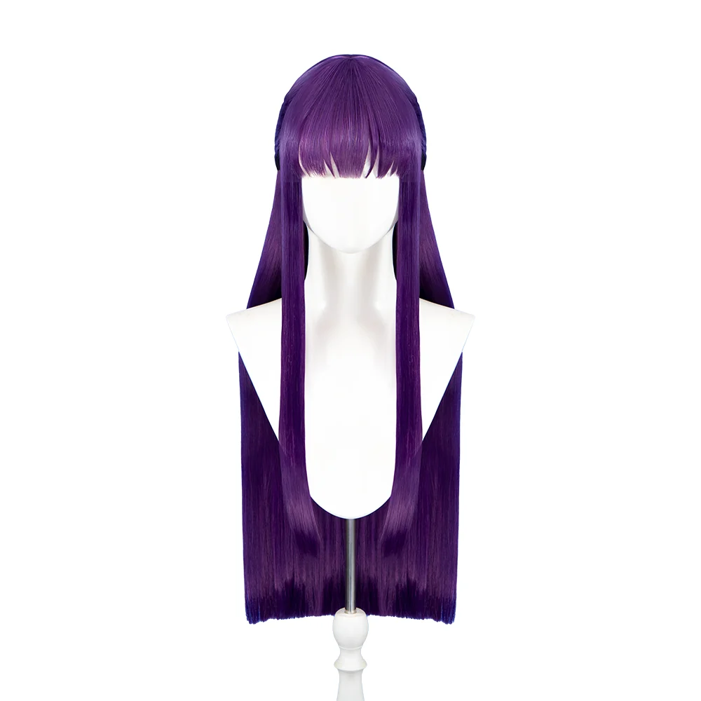 【Partially Ready For Ship】DokiDoki Anime Cosplay Wig / Accessory / Bracelets Long Purple Straight Hair - Image 6