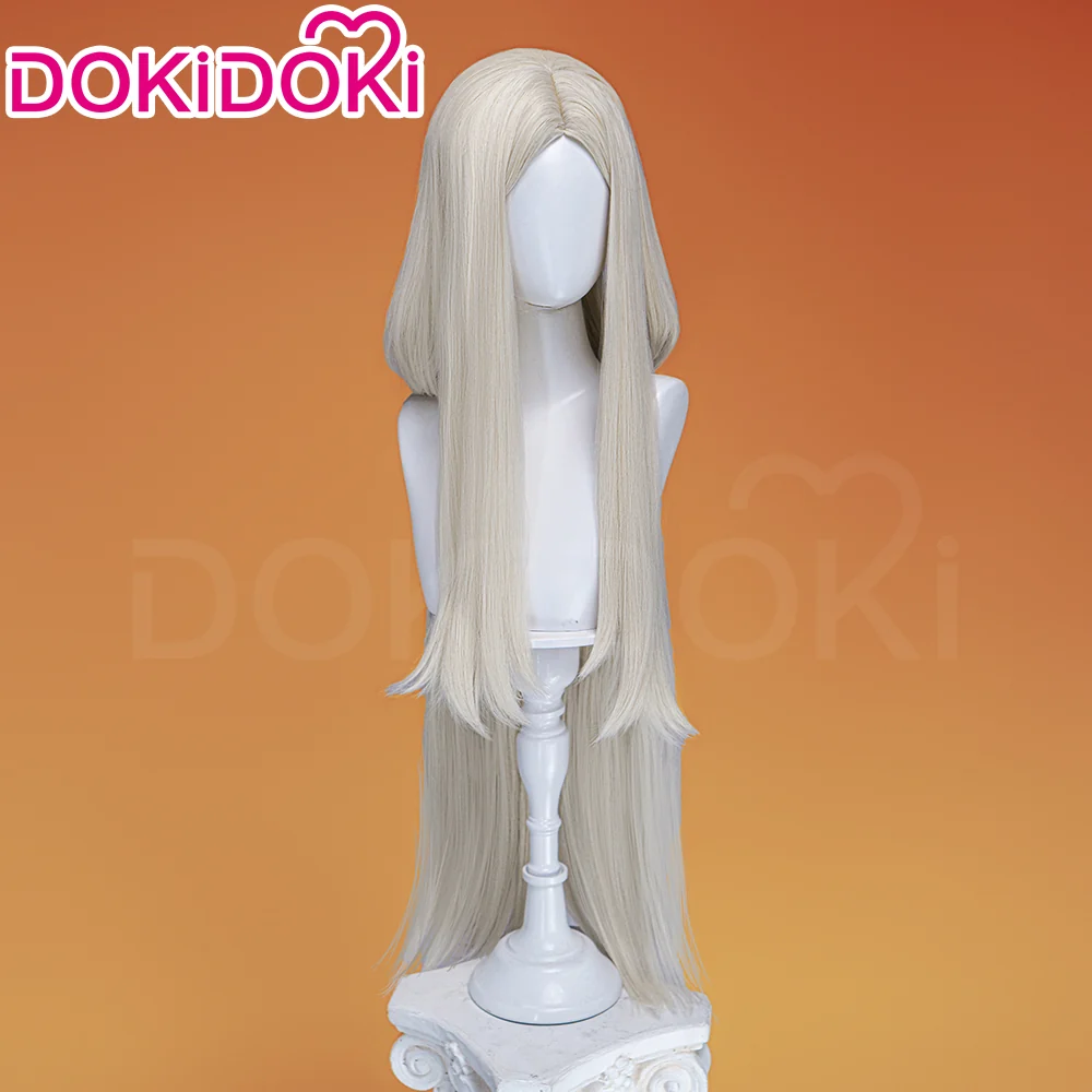 【100 CM】DokiDoki Anime GACHIAKUTA Cosplay August Stilza Wig Long Straight Blonde Hair - Image 3