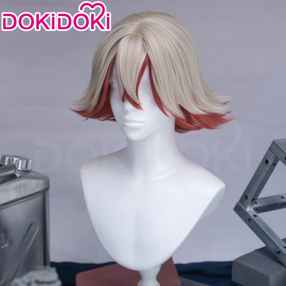【Ready For Ship】DokiDoki Anime GACHIAKUTA Cosplay Fu Orostor Wig Short Blond Red Endings Hair - Image 2