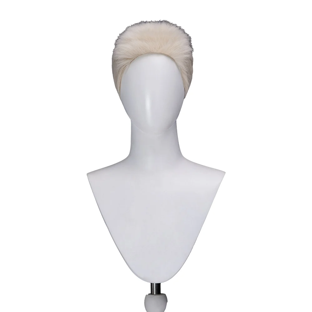 【Ready For Ship】DokiDoki Anime GACHIAKUTA Cosplay Semiu Grier Wig Short White Hair Semyu Guraia - Image 4