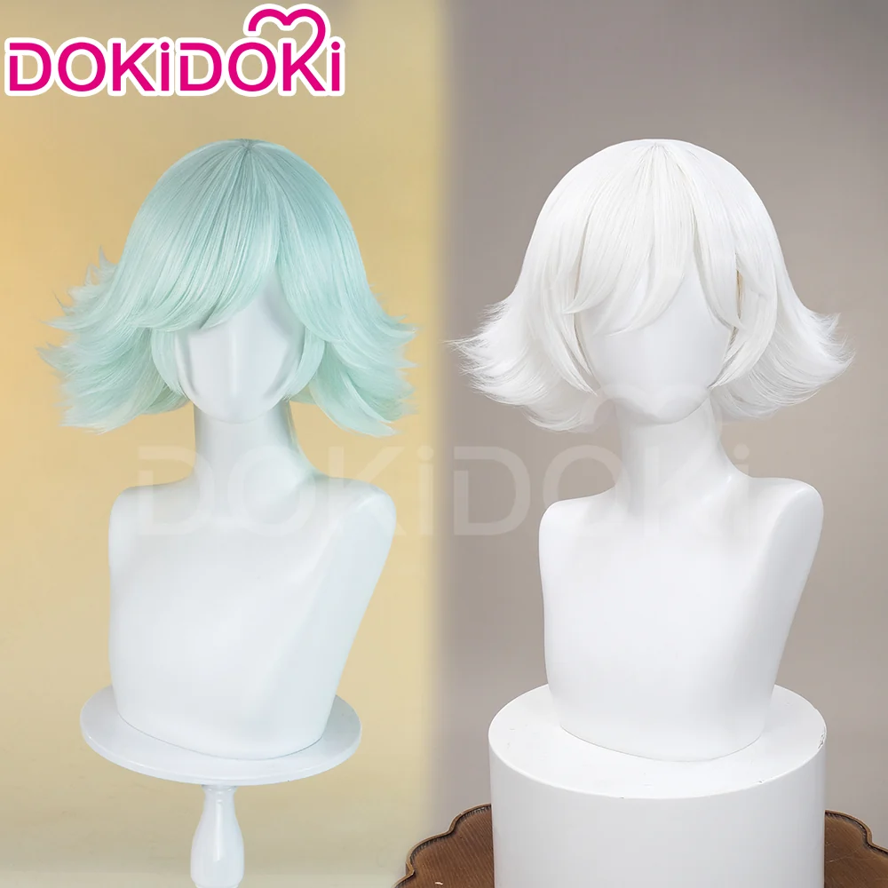【Ready For Ship】DokiDoki Anime Kamisama Kiss Cosplay Mizuki Wig Short Straight Green / White Wig Women