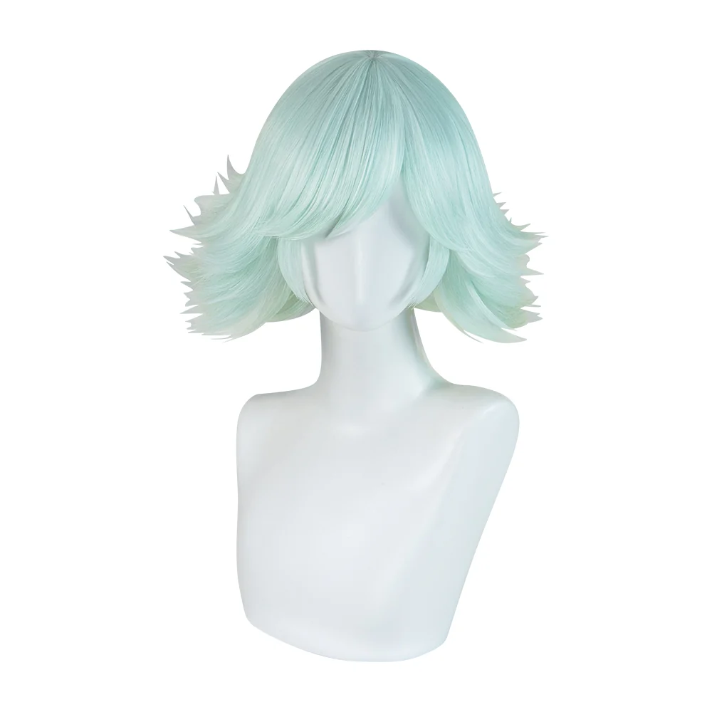 【Ready For Ship】DokiDoki Anime Kamisama Kiss Cosplay Mizuki Wig Short Straight Green / White Wig Women - Image 11
