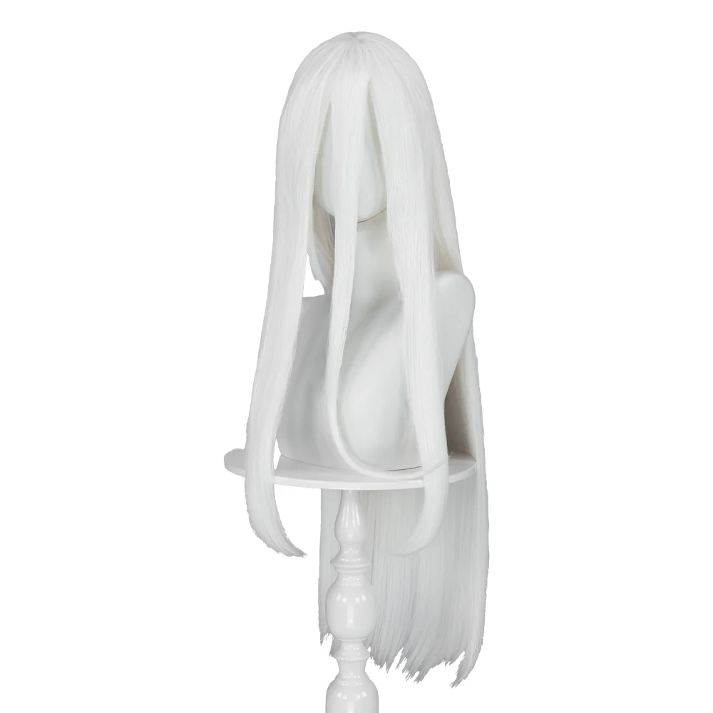 【Ready For Ship】DokiDoki Anime Katekyō Hitman Reborn! Cosplay Wig Superbia Squalo Long Straight Silvery Hair - Image 2