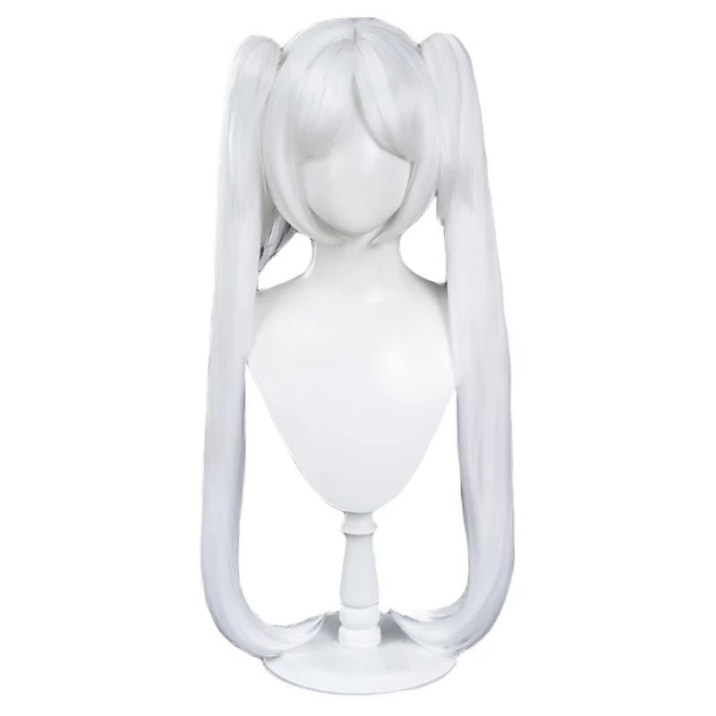 【Ready For Ship】DokiDoki Anime Manga Cosplay Wig / Earrings/ Ring / Eyelashes Long Straight White Grey Hair - Image 10