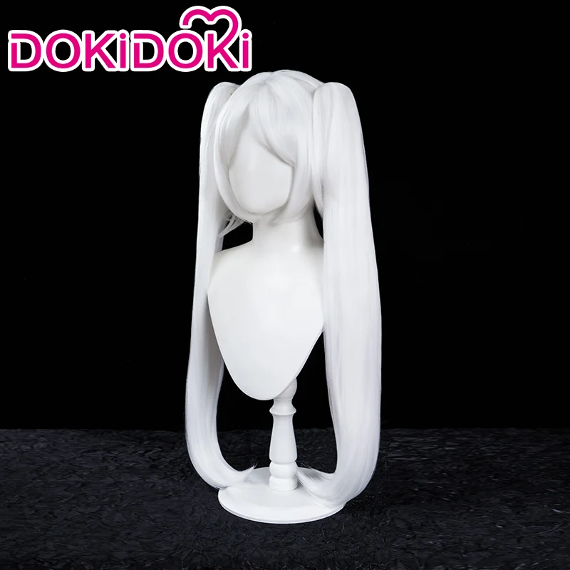 【Ready For Ship】DokiDoki Anime Manga Cosplay Wig / Earrings/ Ring / Eyelashes Long Straight White Grey Hair - Image 7