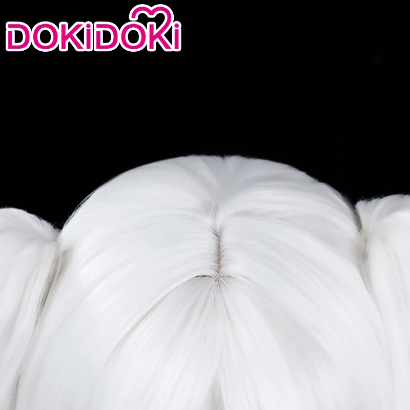 【Ready For Ship】DokiDoki Anime Manga Cosplay Wig / Earrings/ Ring / Eyelashes Long Straight White Grey Hair - Image 9