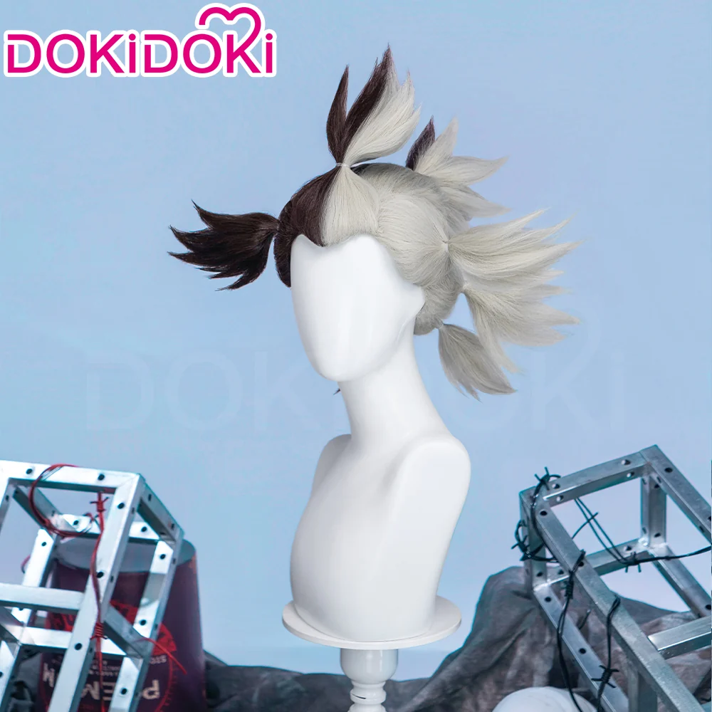 【Ready For Ship】DokiDoki Anime Manga GACHIAKUTA Cosplay Dear Santa Wig Black Silver Spiky Hair / Pacifier Prop - Image 3