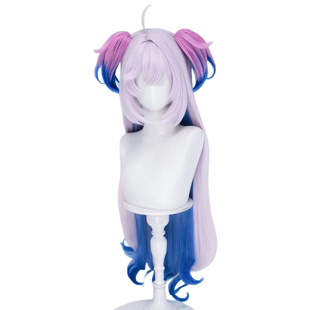 【Ready For Ship】DokiDoki Anime Needy Girl Overdose Cosplay Purple Lollipop Wig Long Curly Purple Blue Gradient Hair Deadly Poison Denpa Girl☆Purple Lollipop - Image 5