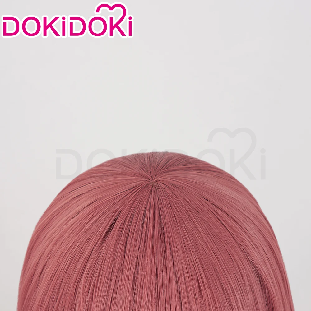 【Ready For Ship】DokiDoki Anime Paradox Live THE ANIMATION Cosplay Anne Faulkner Wig Long Curly Red Blue  Hair - Image 4