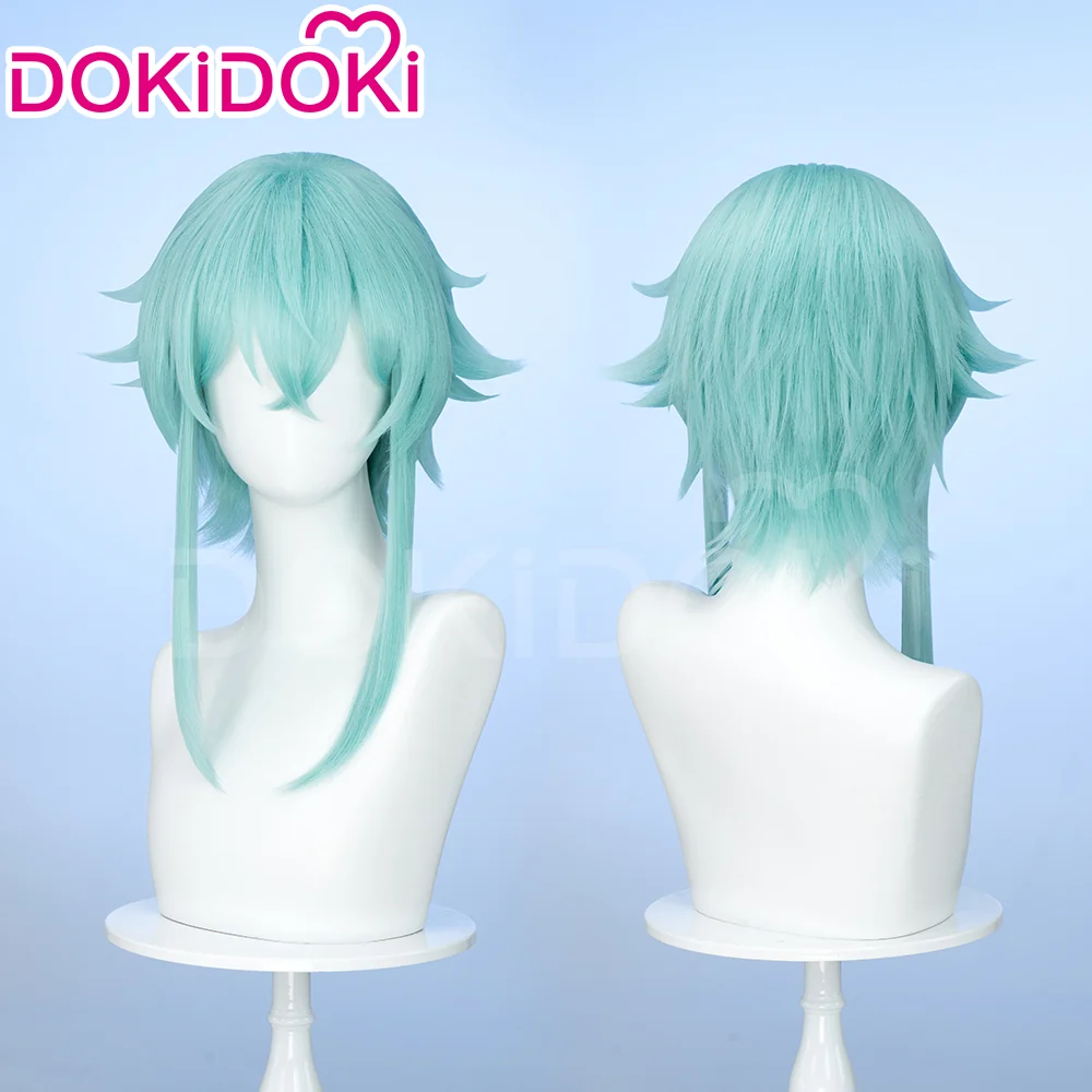 【45cm Fluffy Scalp Ready For Ship】DokiDoki Anime Sword Art Online Cosplay Asada Shino Wig Short Straight Mint Hair SAO Sinon - Image 2