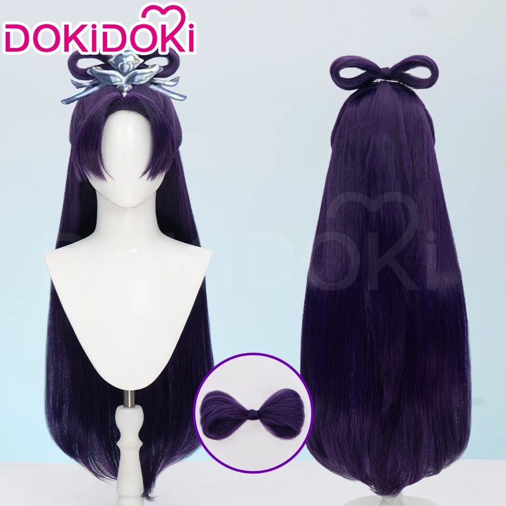【Partially Ready For Ship】【Front Lace】DokiDoki Anime The Apothecary Diaries Cosplay Jinshi Wig Long Straight Purple Hair The Moon Fairy - Image 18