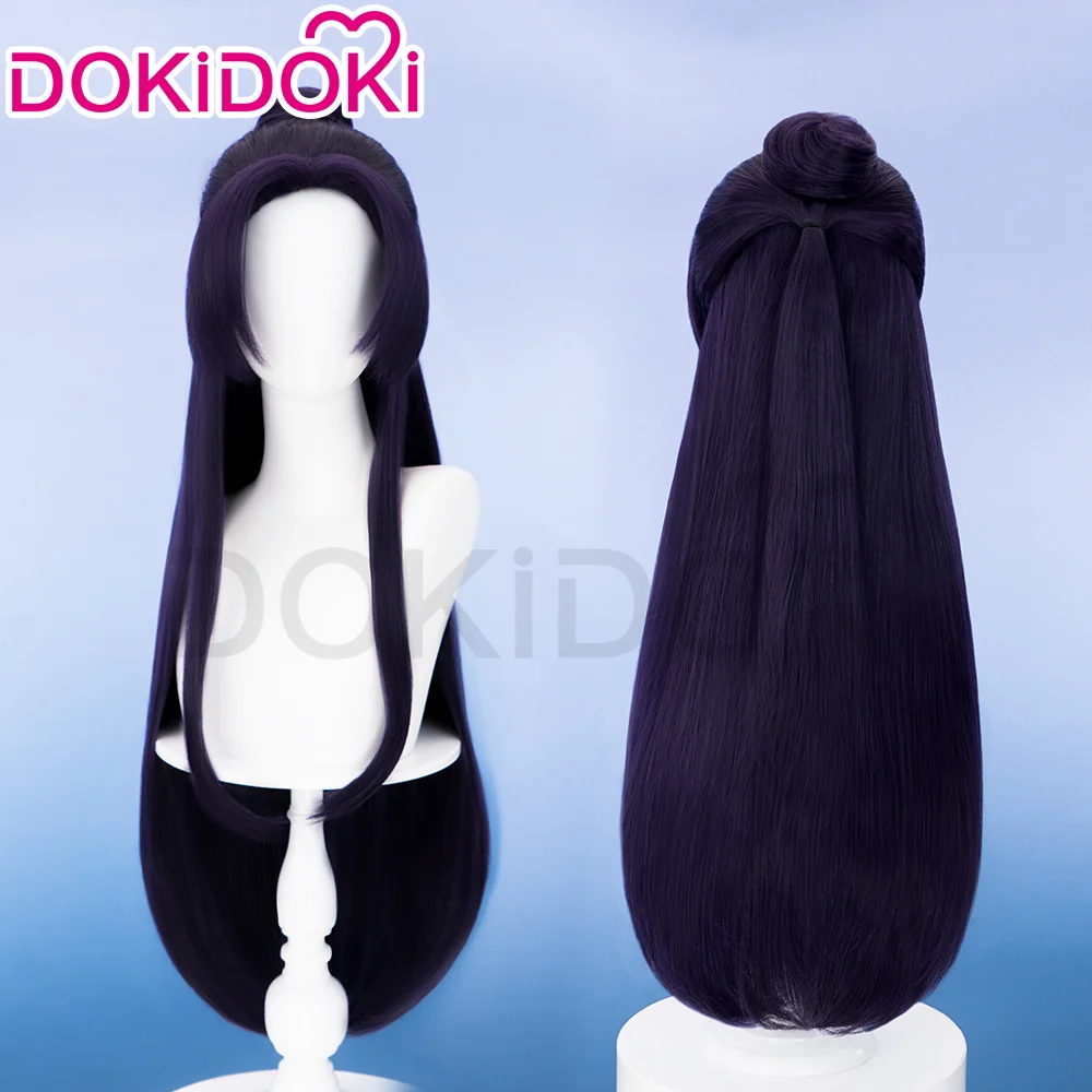 【Partially Ready For Ship】【Front Lace】DokiDoki Anime The Apothecary Diaries Cosplay Jinshi Wig Long Straight Purple Hair The Moon Fairy - Image 9