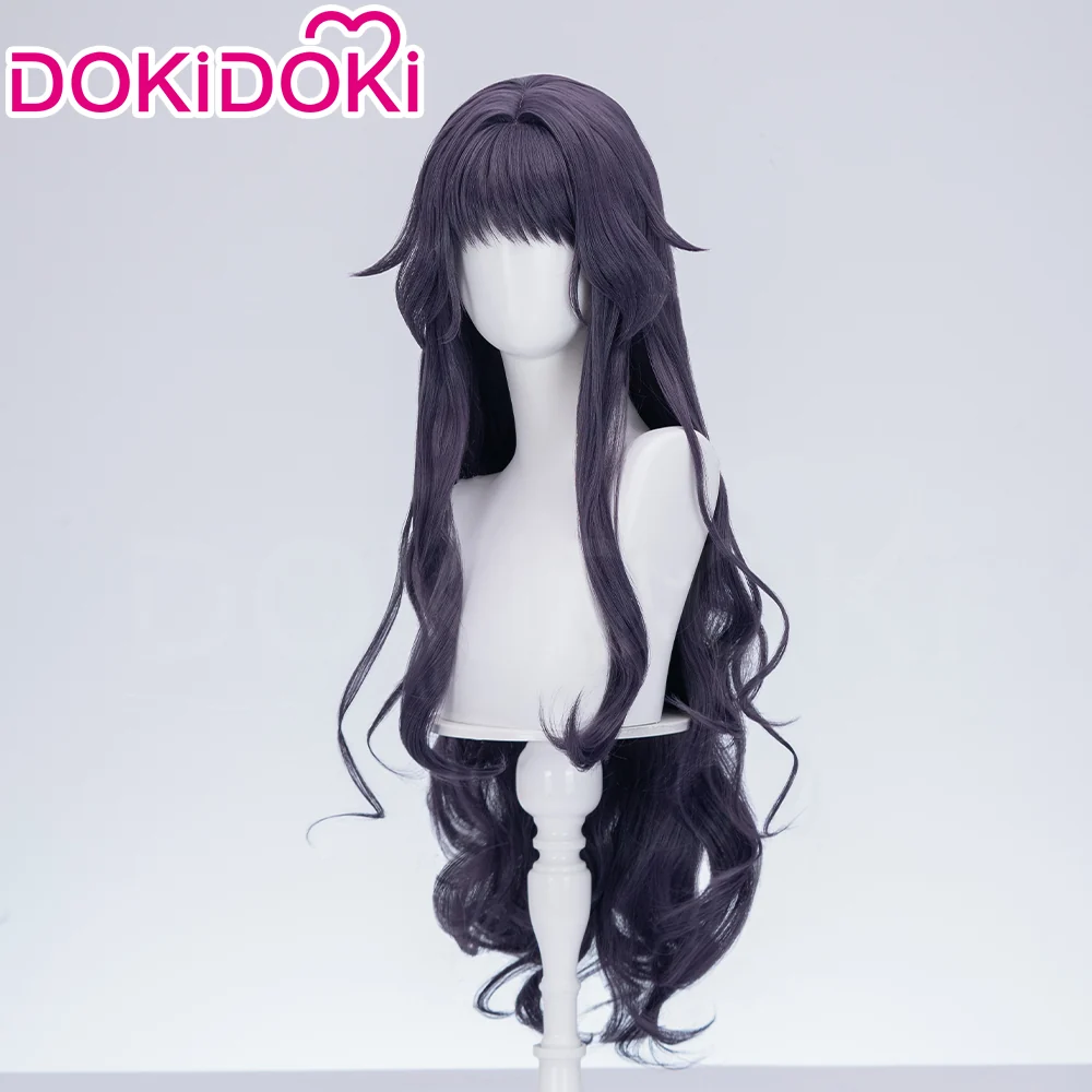 【Ready For Ship】DokiDoki Anime The Fragrant Flower Blooms with Dignity Cosplay Waguri Kaoruko Wig Long Blackish Purple Hair Ponytail - Image 13
