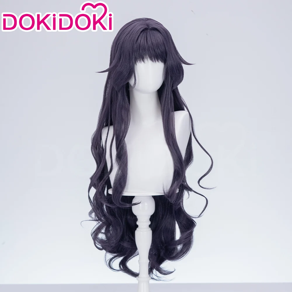 【Ready For Ship】DokiDoki Anime The Fragrant Flower Blooms with Dignity Cosplay Waguri Kaoruko Wig Long Blackish Purple Hair Ponytail - Image 14