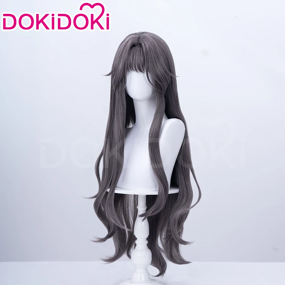 【Ready For Ship】DokiDoki Anime The Fragrant Flower Blooms with Dignity Cosplay Waguri Kaoruko Wig Long Blackish Purple Hair Ponytail - Image 3