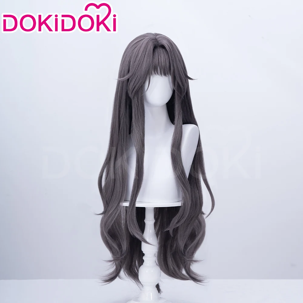 【Ready For Ship】DokiDoki Anime The Fragrant Flower Blooms with Dignity Cosplay Waguri Kaoruko Wig Long Blackish Purple Hair Ponytail - Image 4