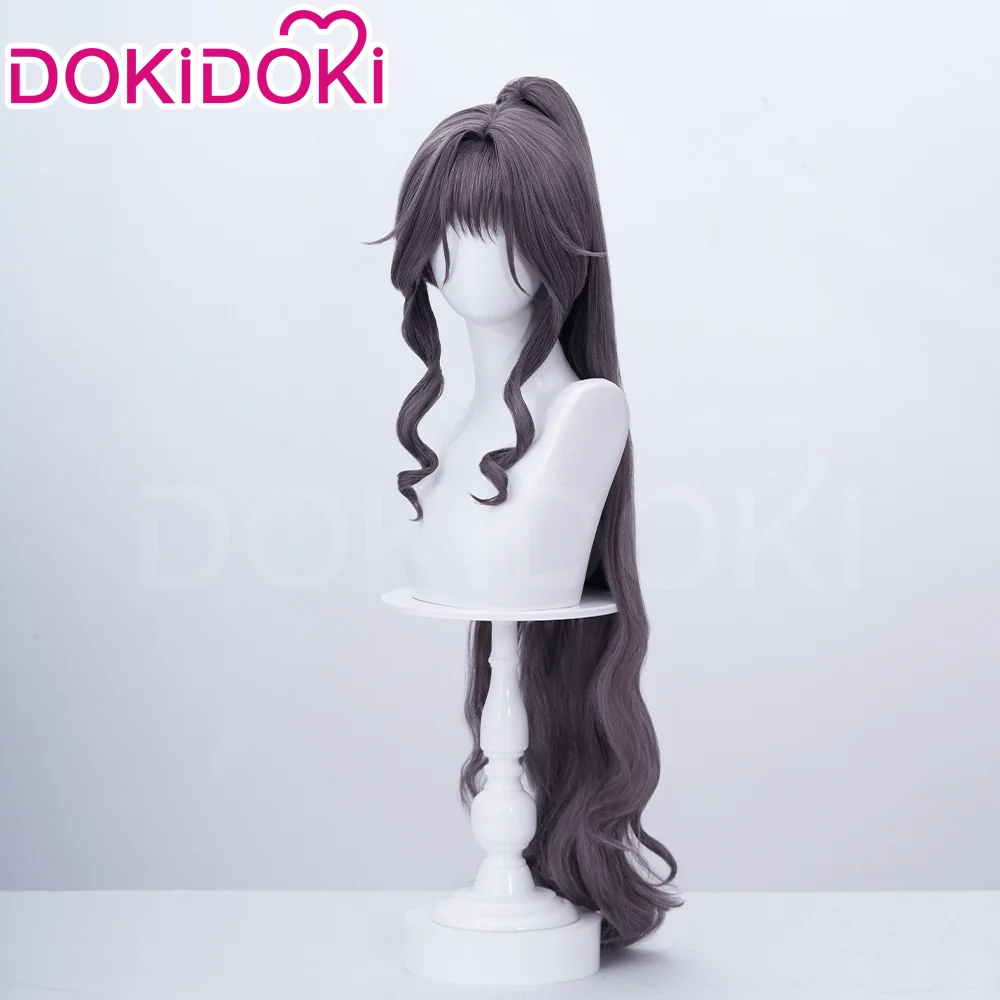 【Ready For Ship】DokiDoki Anime The Fragrant Flower Blooms with Dignity Cosplay Waguri Kaoruko Wig Long Blackish Purple Hair Ponytail - Image 8