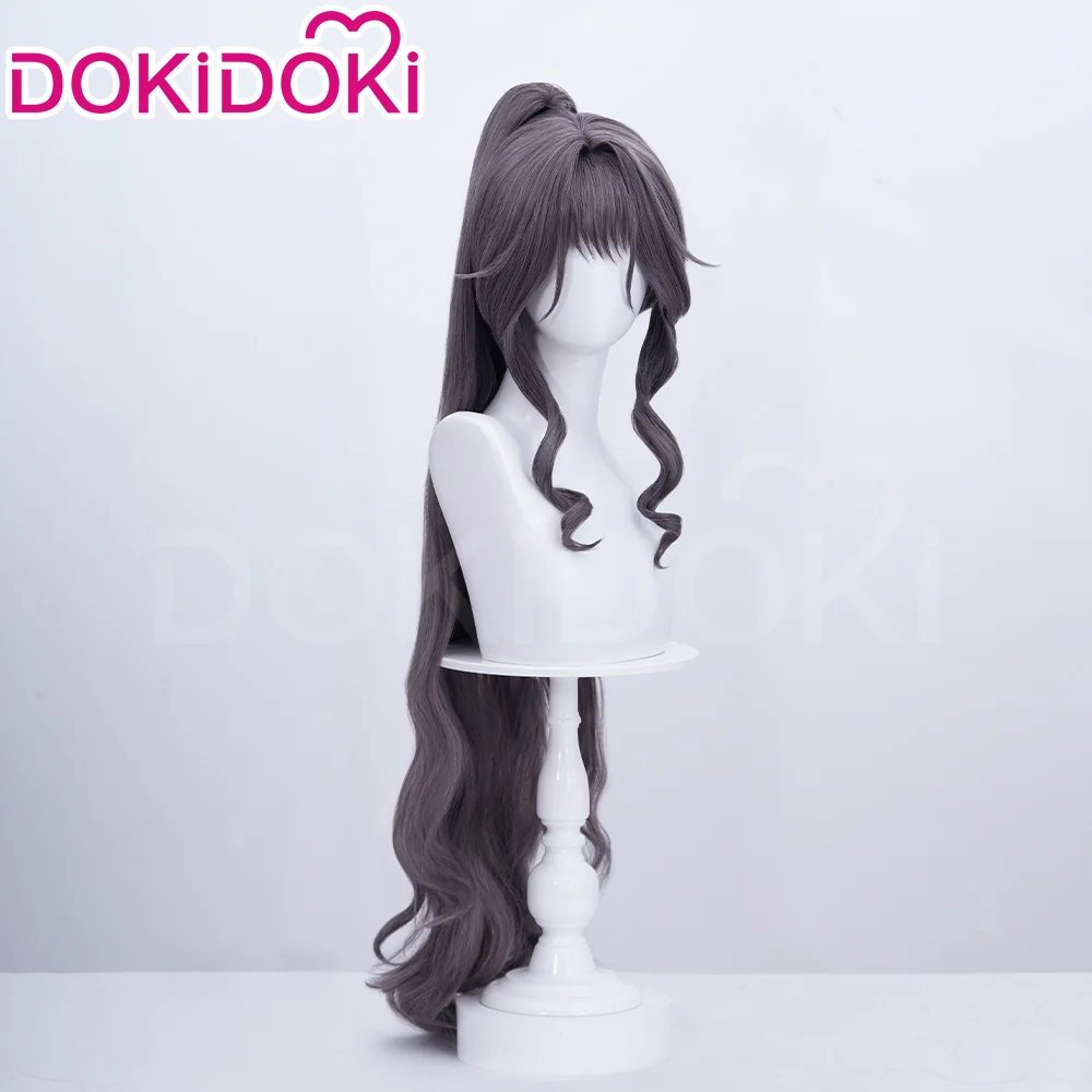 【Ready For Ship】DokiDoki Anime The Fragrant Flower Blooms with Dignity Cosplay Waguri Kaoruko Wig Long Blackish Purple Hair Ponytail - Image 9