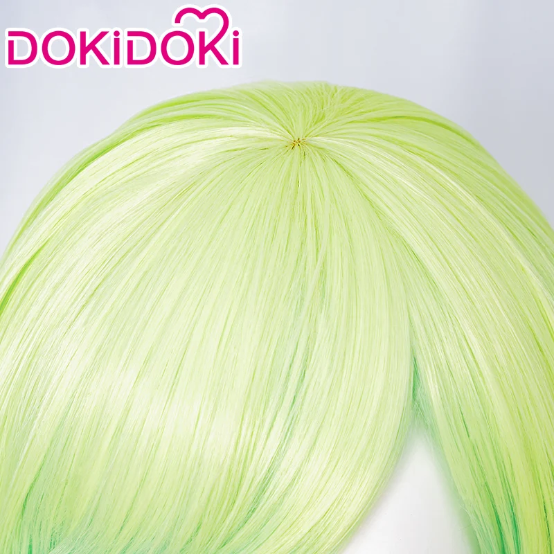 DokiDoki Anime Witch Hat Atelier Cosplay Coco Wig Short Straight Yellow Green Hair - Image 3