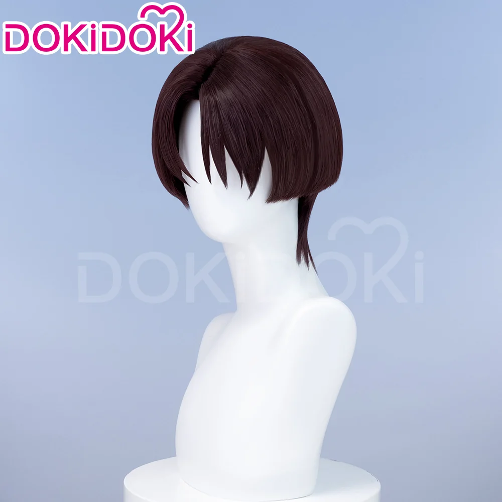 【Ready For Ship】DokiDoki Anime Wind Breaker Cosplay Hayato Suō  Wig / Earrings / Eyepatch Short Straight Brown Hair Hayato Suo - Image 3