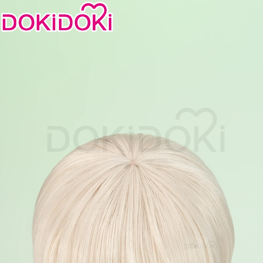 DokiDoki Anime Wind Breaker Cosplay Kajiren Wig Short Straight Flax Hair - Image 4