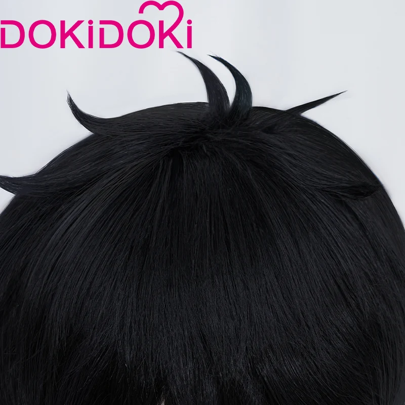 DokiDoki Anime Zom 100: Bucket List of the Dead Cosplay Akira Tendo Wig Short Black Hair - Image 4