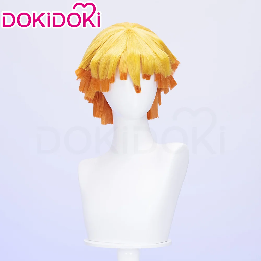 【Ready For Ship】DokiDoki Cosplay Anime Wig Halloween Yellow Short Hair - Image 3
