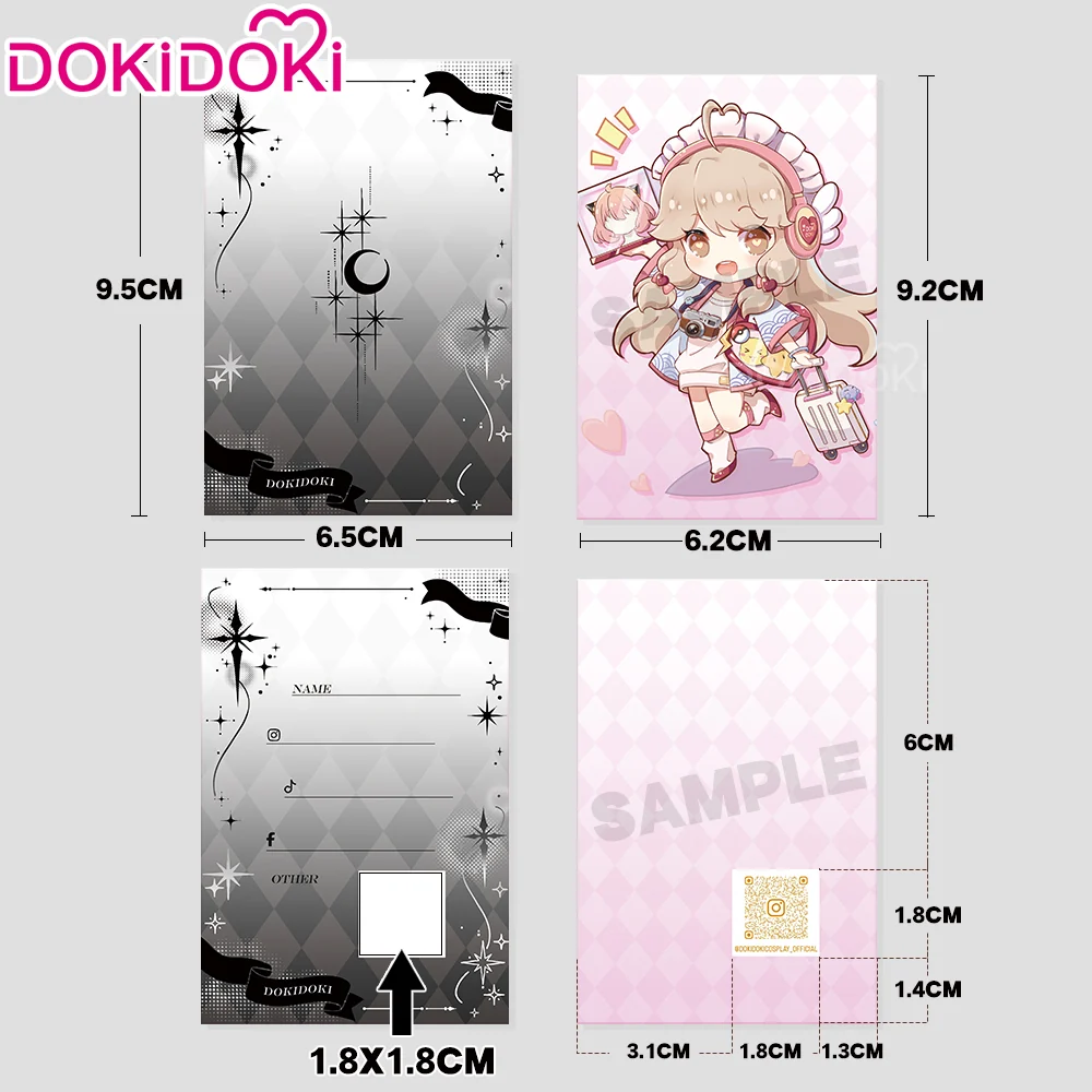 【Ready For Ship】DokiDoki Cosplay Card Holder / Cosplay Badge Holder Silver Foil Detailing Cosplay Card Cosplayer Business Card - Image 5