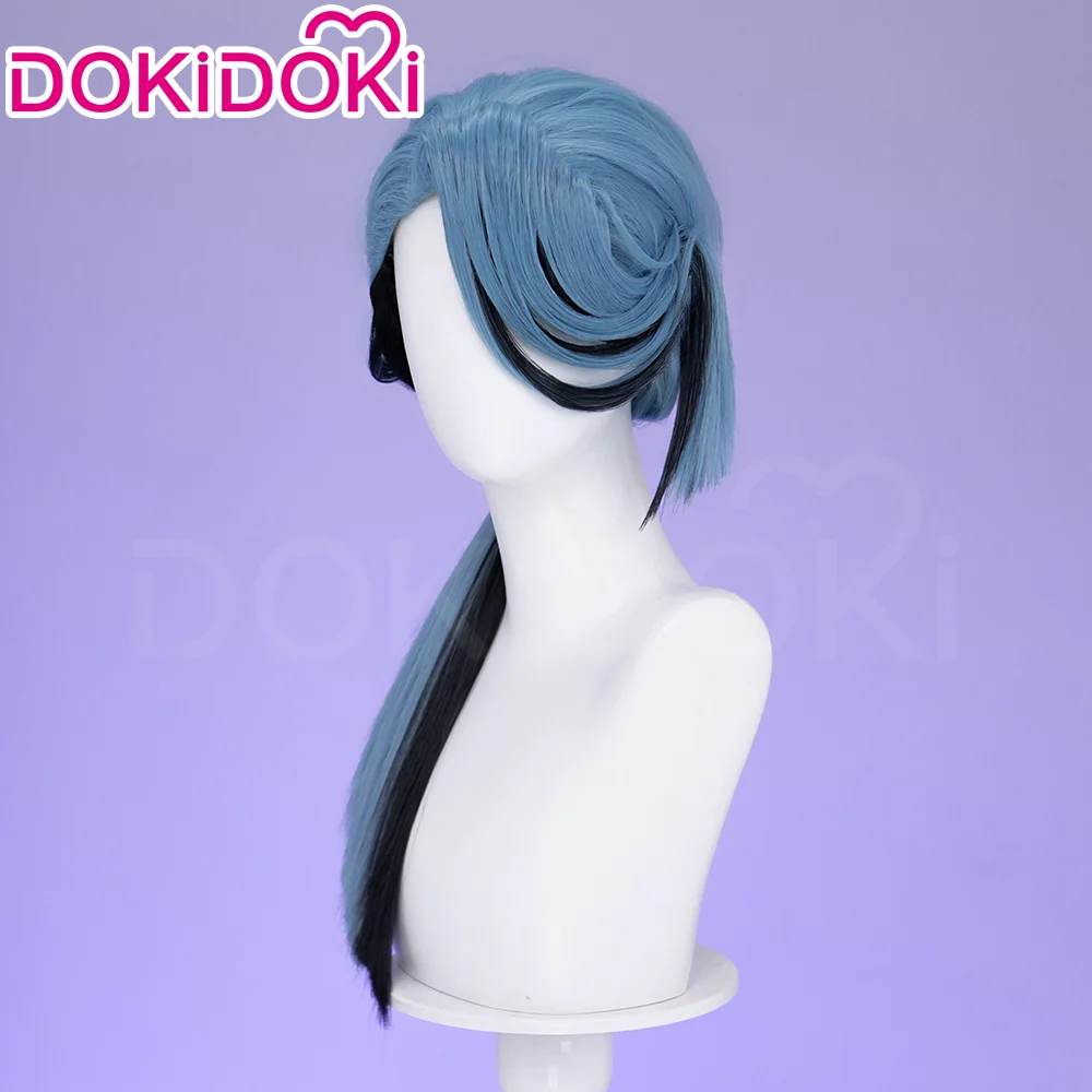 【Ready For Ship】DokiDoki Cosplay Wig Long Blue Black Hair Pre-Braided - Image 3