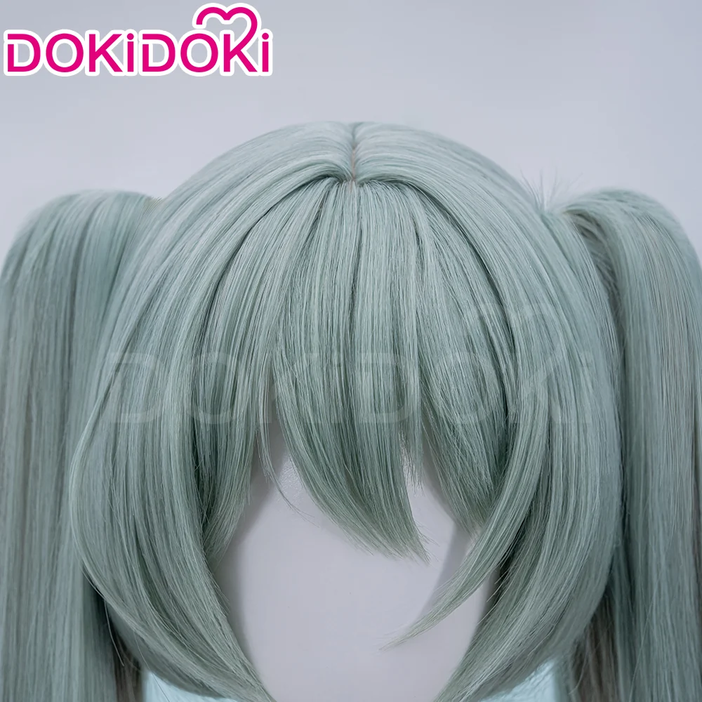 【Ready For Ship】DokiDoki Cosplay Wig Long Curly Dark Green Gradient Hair Twin Ponytails 39Culture 2023 Party - Image 4